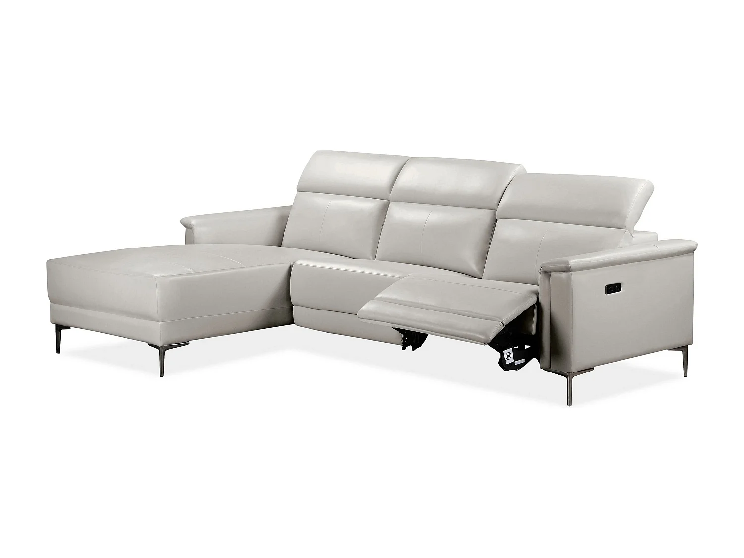 Lund 3S 1 fauteuil L Elektrisch Crème