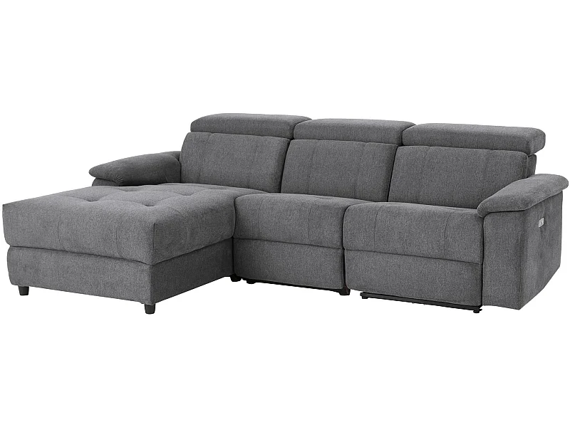 Tanaro|Chaiselong Canapé 3 places droit électrique