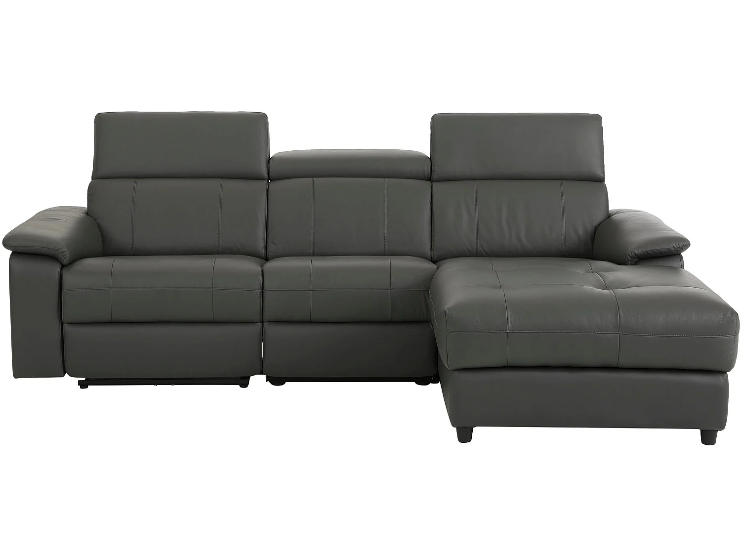 Tanaro | Sofá Chaiselong 3 Lugares Direito Manual