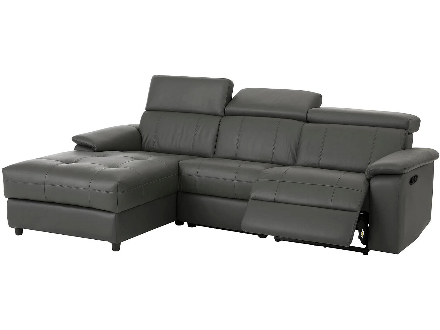 Tanaro | Sofá Chaiselong 3 Lugares Direito Manual