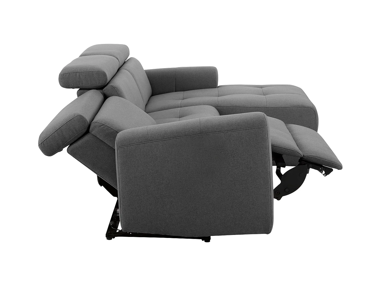 Capena | Sofá Chaise Lounge de 3 lugares R