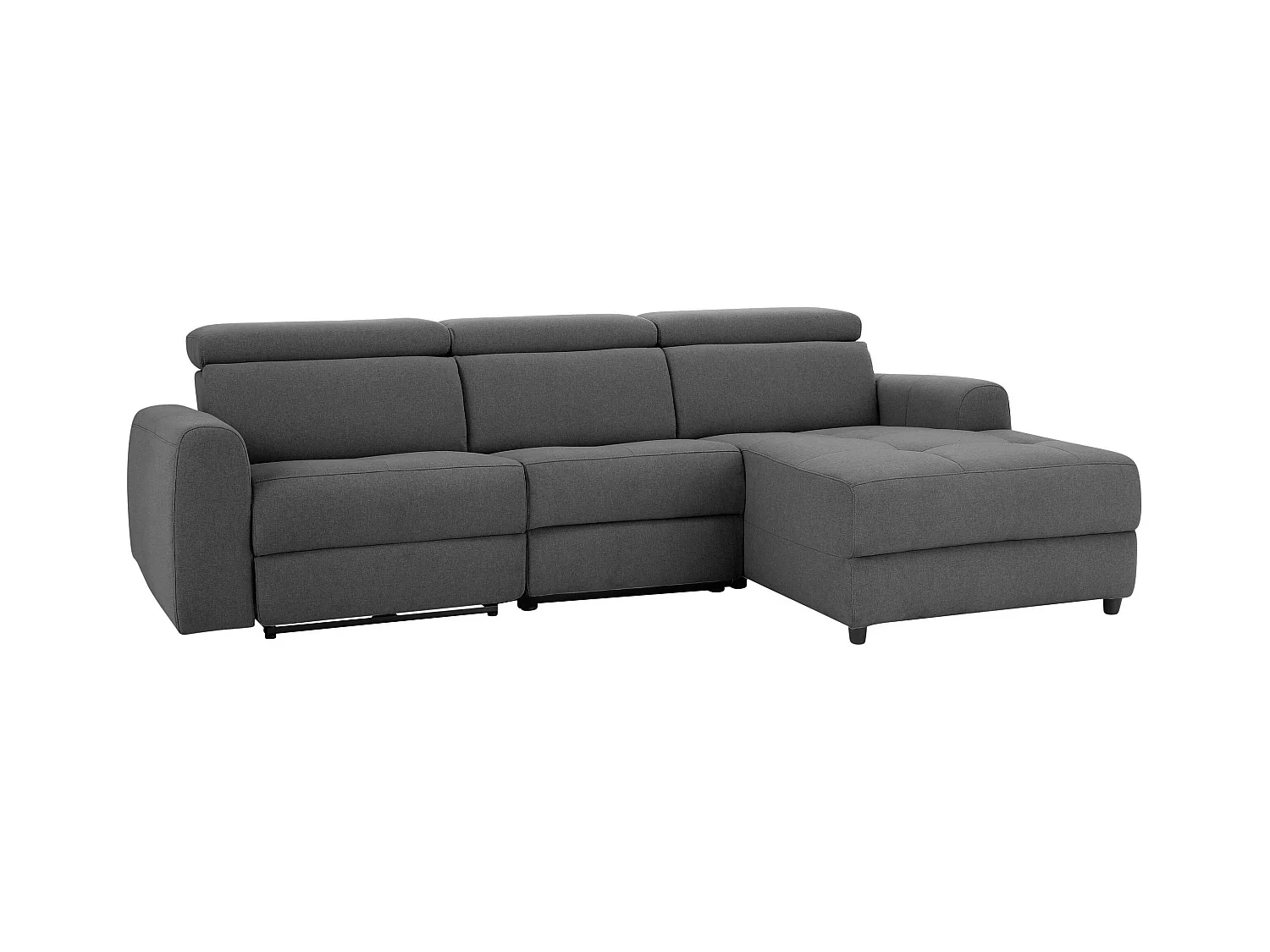 Capena|Canapé 3 places Chaise Longue R