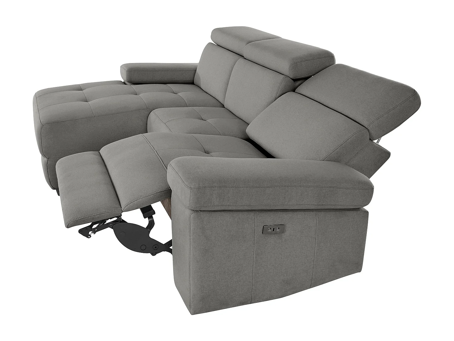 Rayland | Sofá Chaiselong 3 Lugares Esquerdo Elétrico