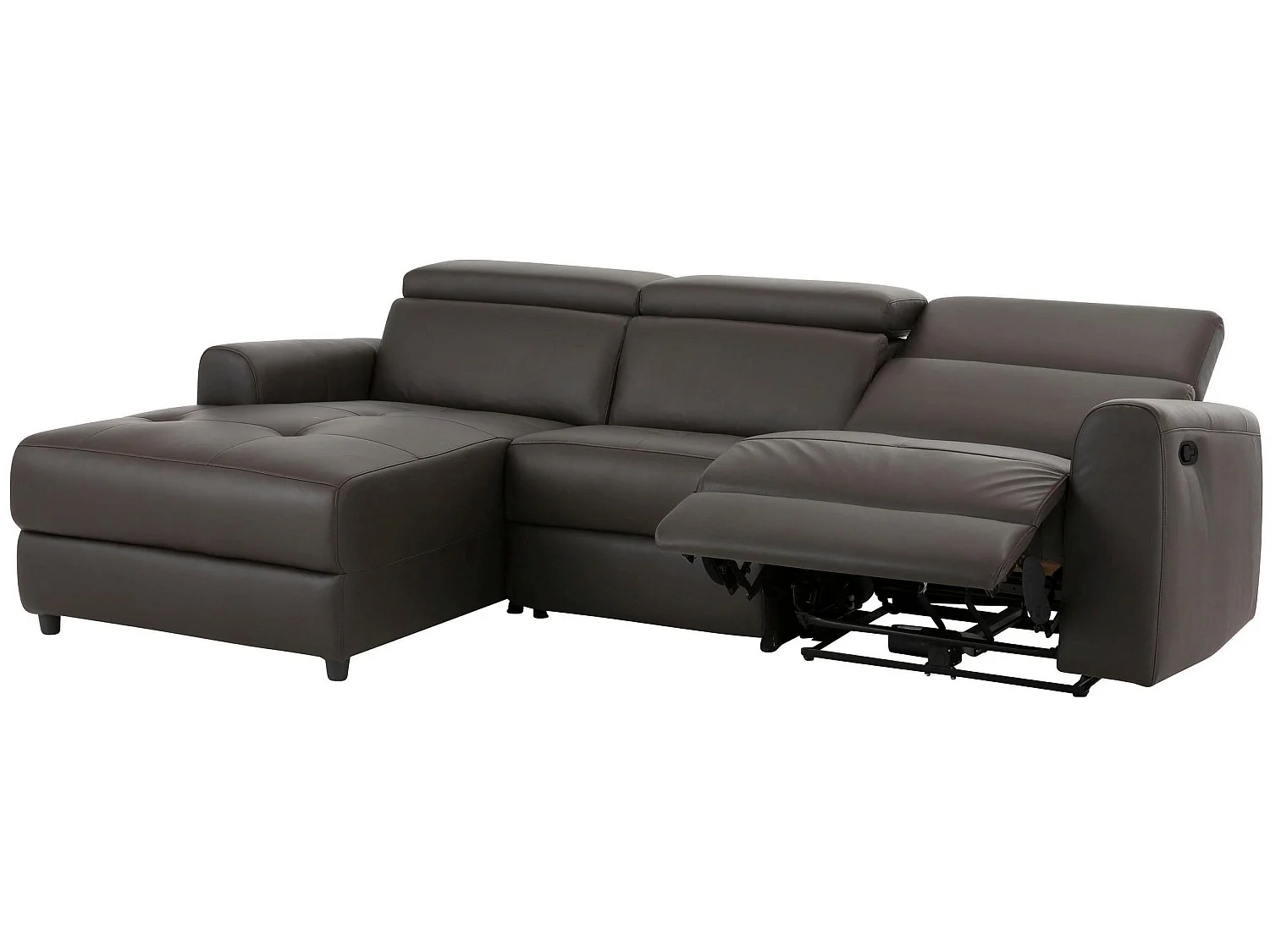 Capena|Canapé 3 places Chaise Lounge électrique gauche