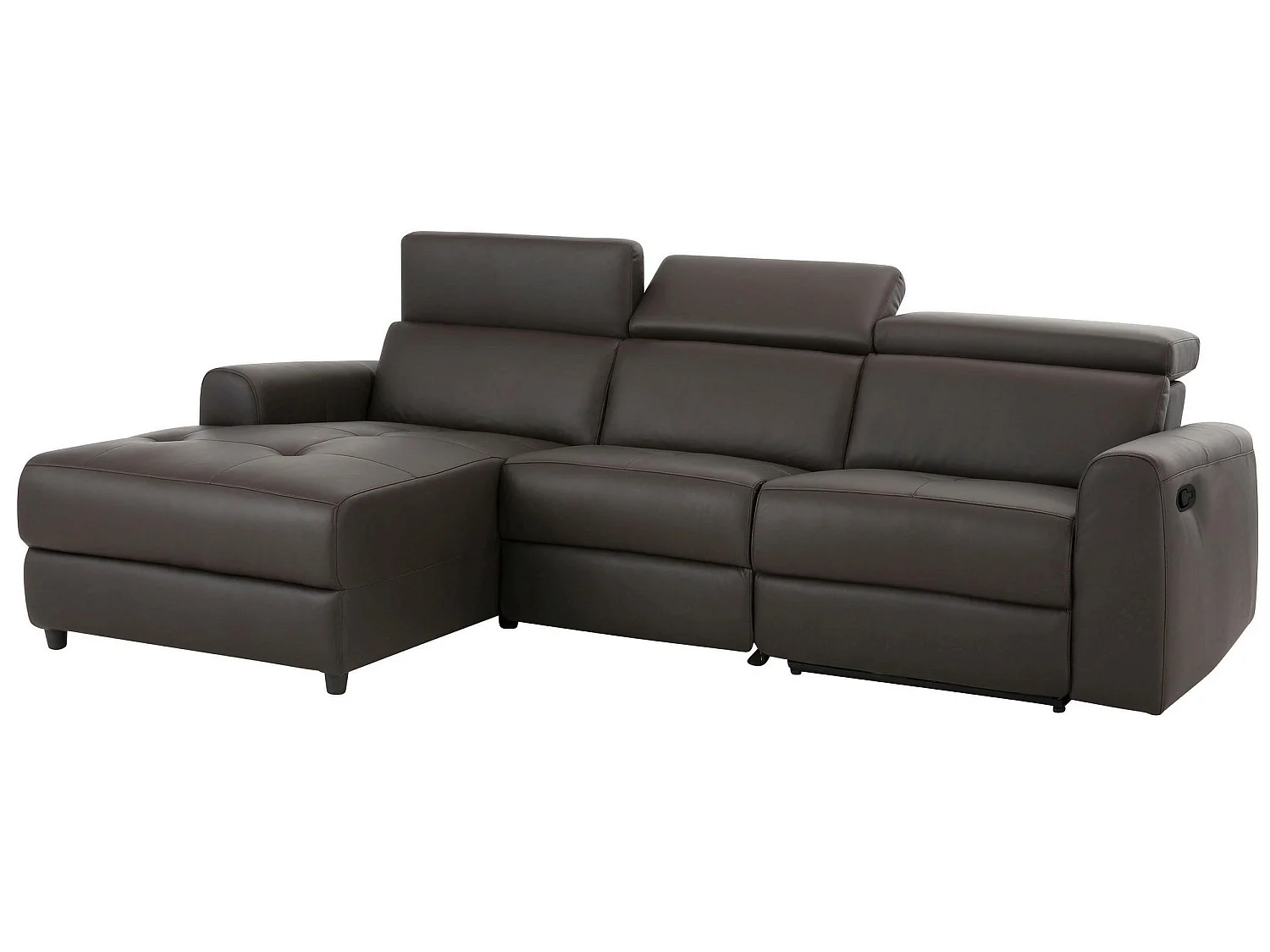 Capena|Canapé 3 places Chaise Lounge électrique gauche