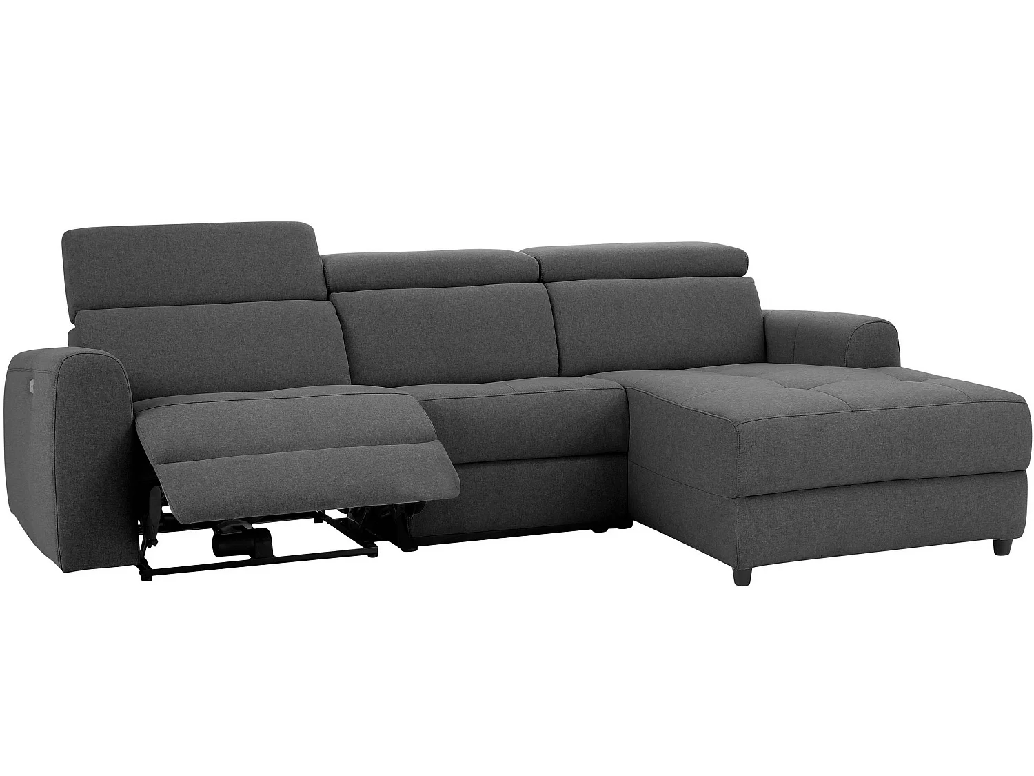 Capena|Canapé 3 places Chaise Longue Electrique Droite