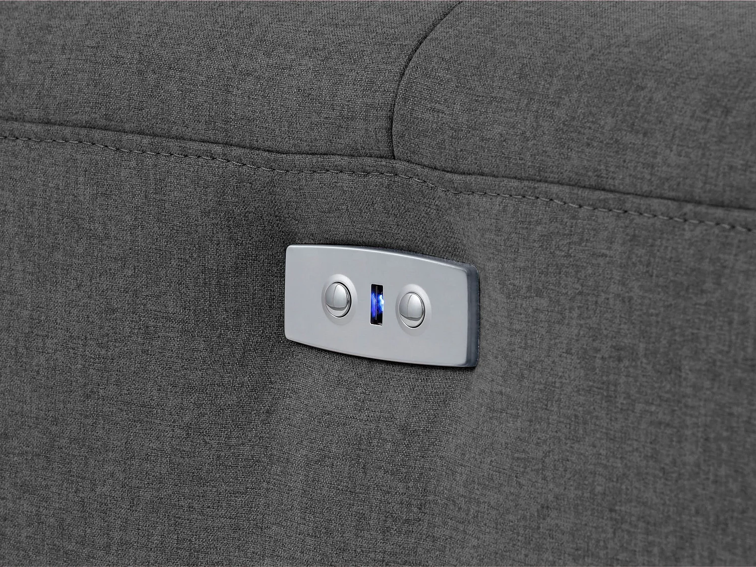 Capena|Canapé 3 places Chaise Longue Electrique Droite