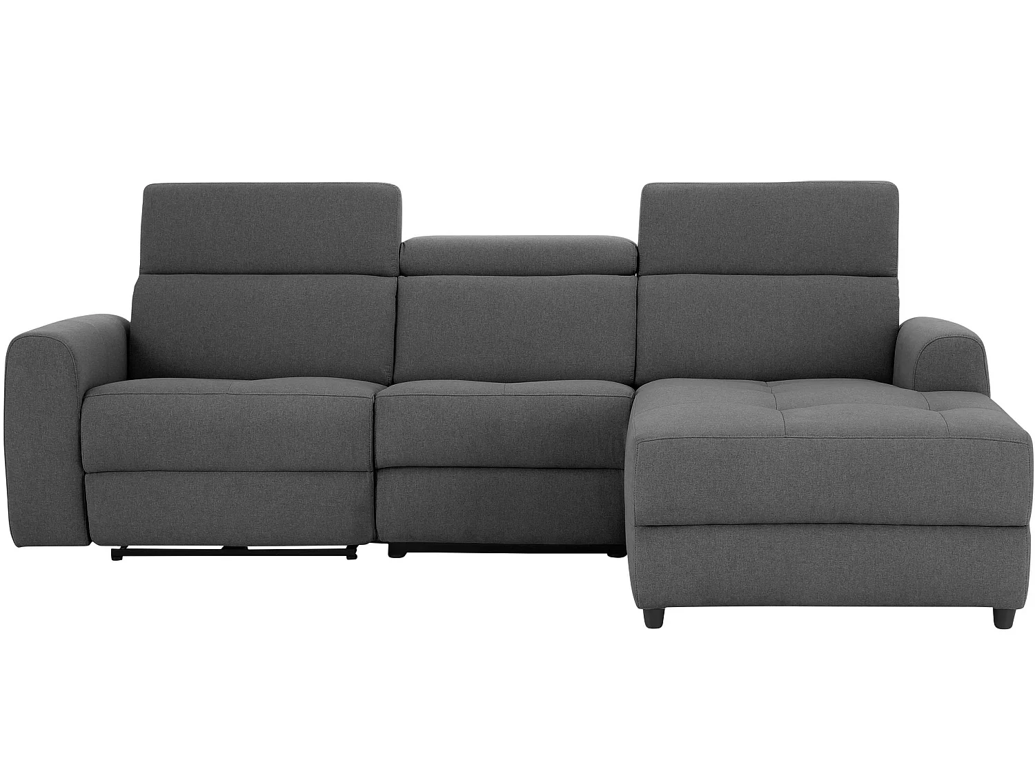 Capena|Canapé 3 places Chaise Longue Electrique Droite