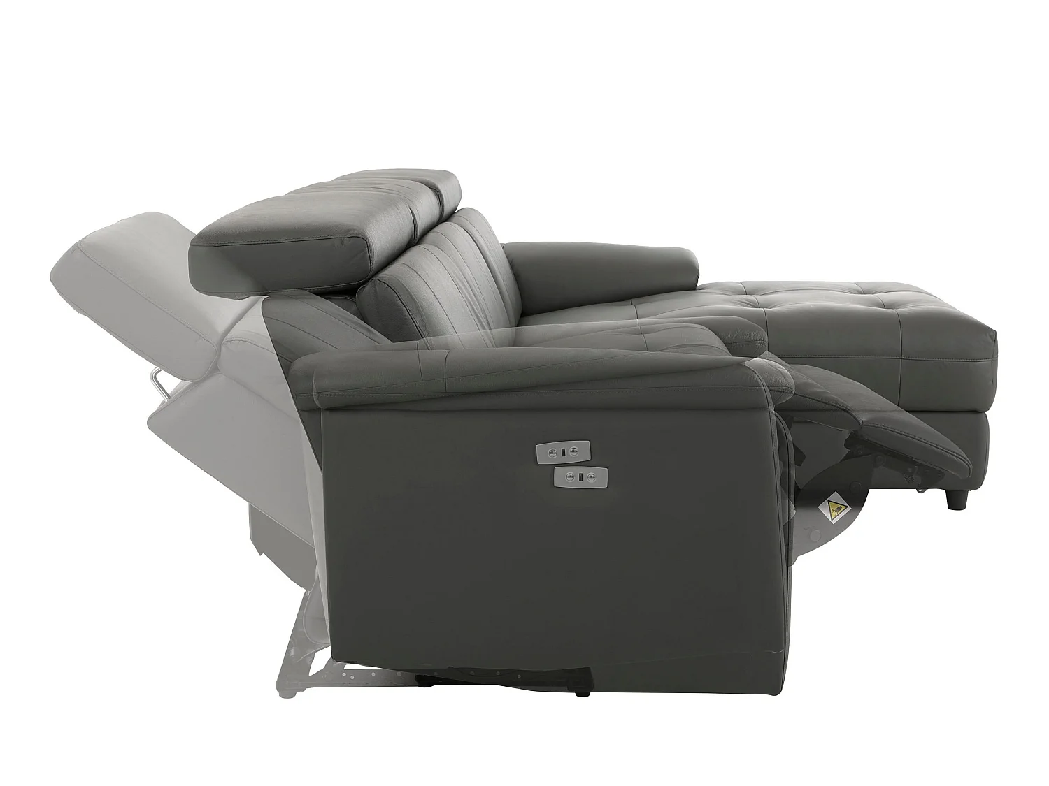 Tanaro Chaiselong bank 3S R Elektrisch