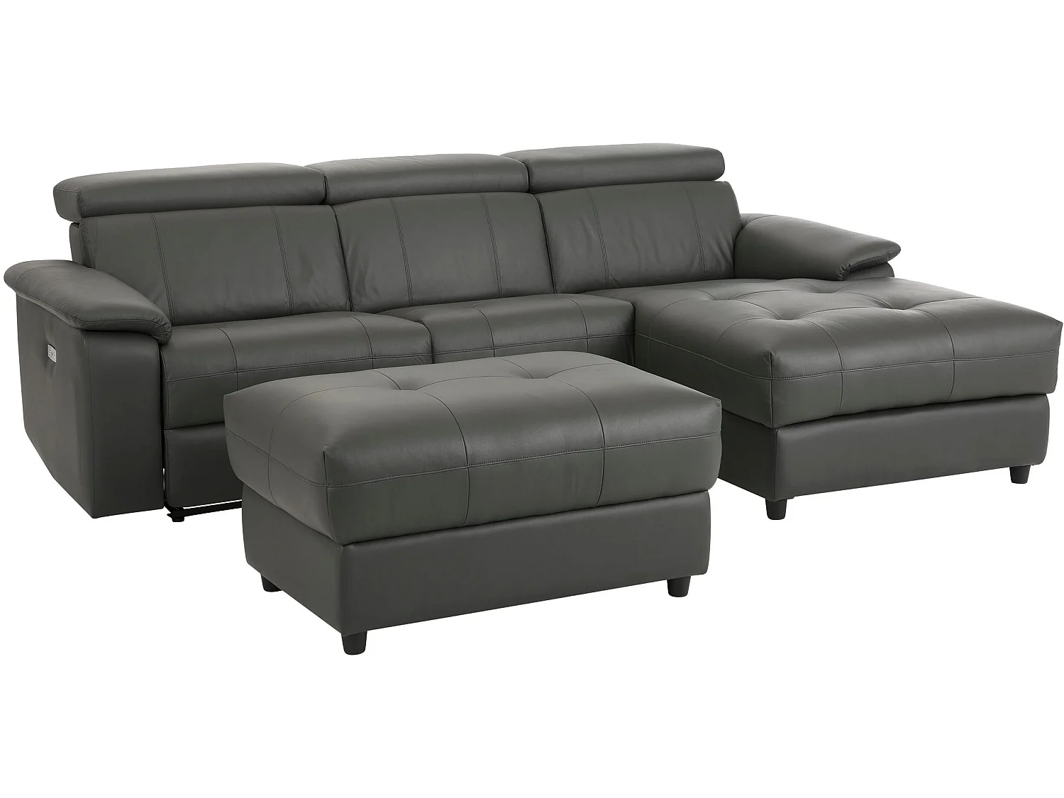 Tanaro|Chaiselong Canapé 3 places droit électrique