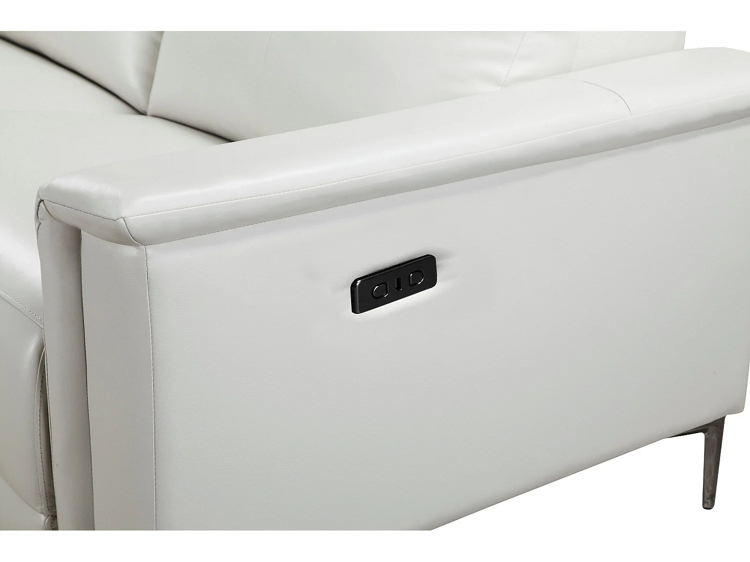 Lund | 3 places 1 fauteuil inclinable gauche électrique crème