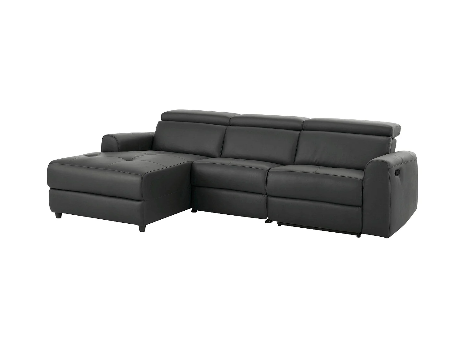 Capena|Canapé 3 places Chaise lounge gauche