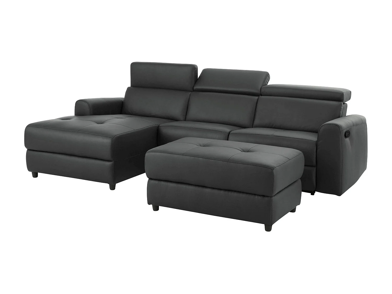 Capena|Canapé 3 places Chaise lounge gauche