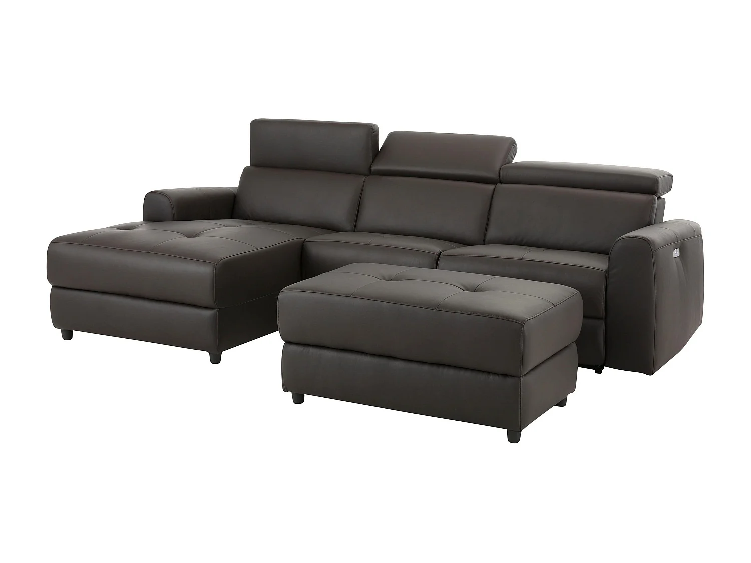 Capena 3S Chaiselong bank elektrisch. L