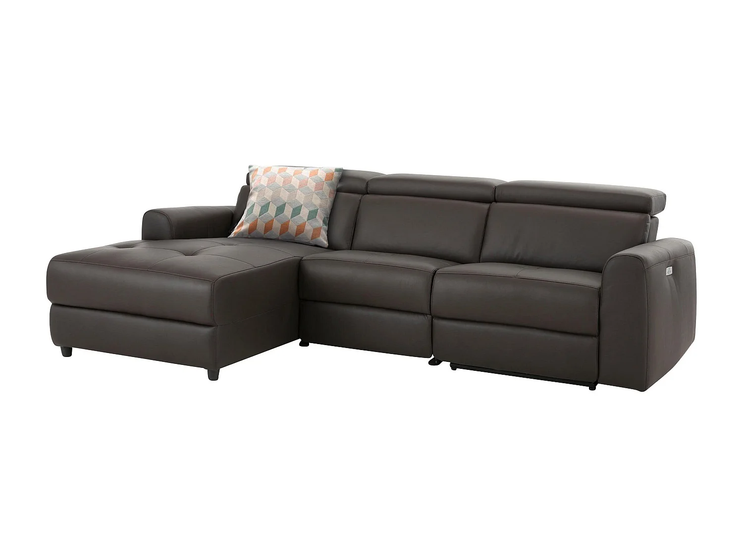 Capena 3S Chaiselong bank elektrisch. L