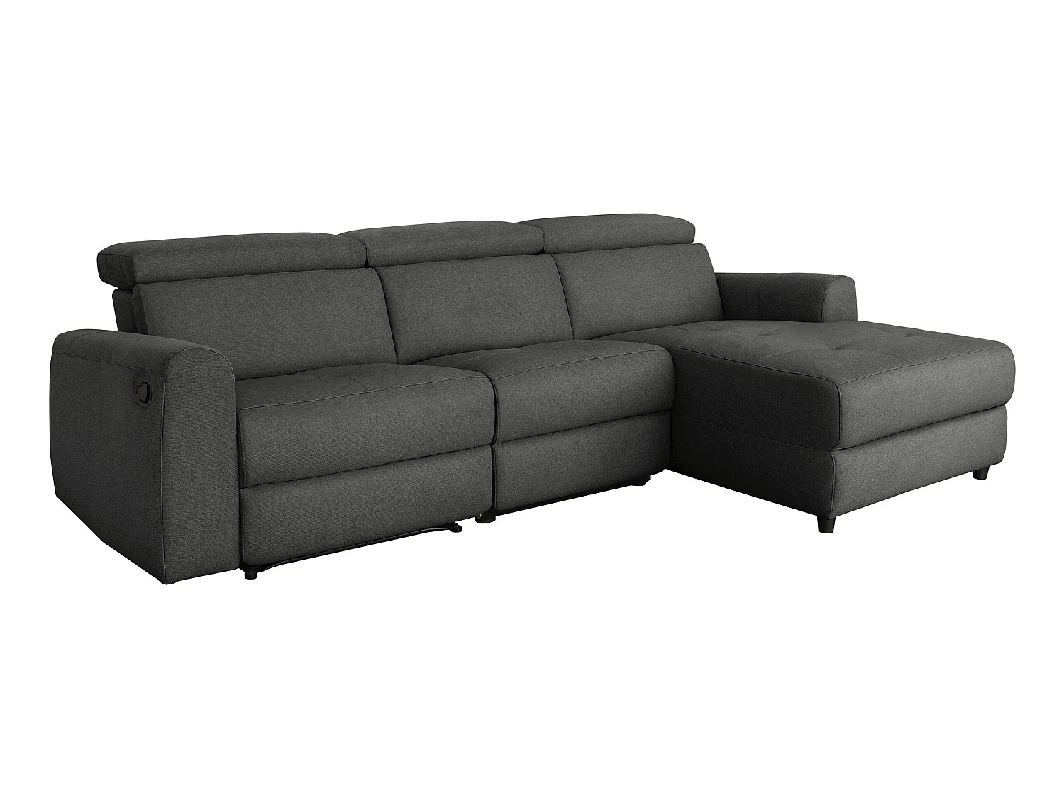 Capena|Canapé 3 places Chaise Longue R