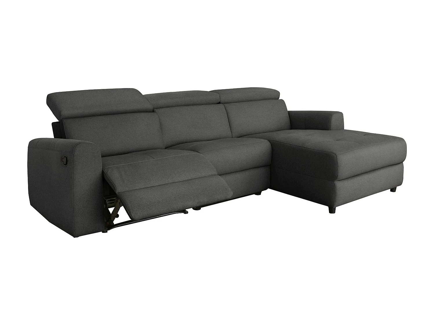 Capena|Canapé 3 places Chaise Longue R