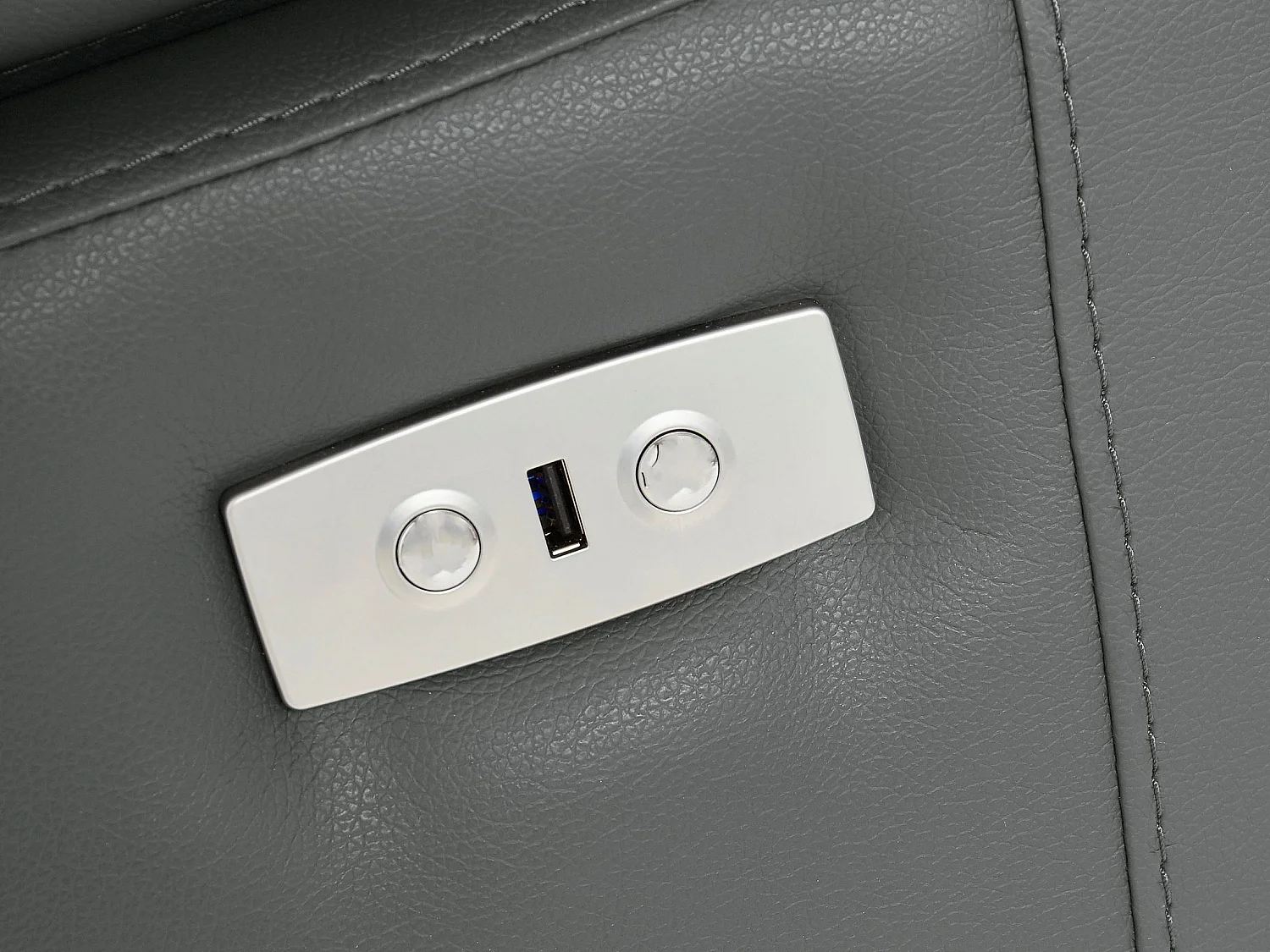 Rayland|Chaiselong Canapé 3 places droit électrique