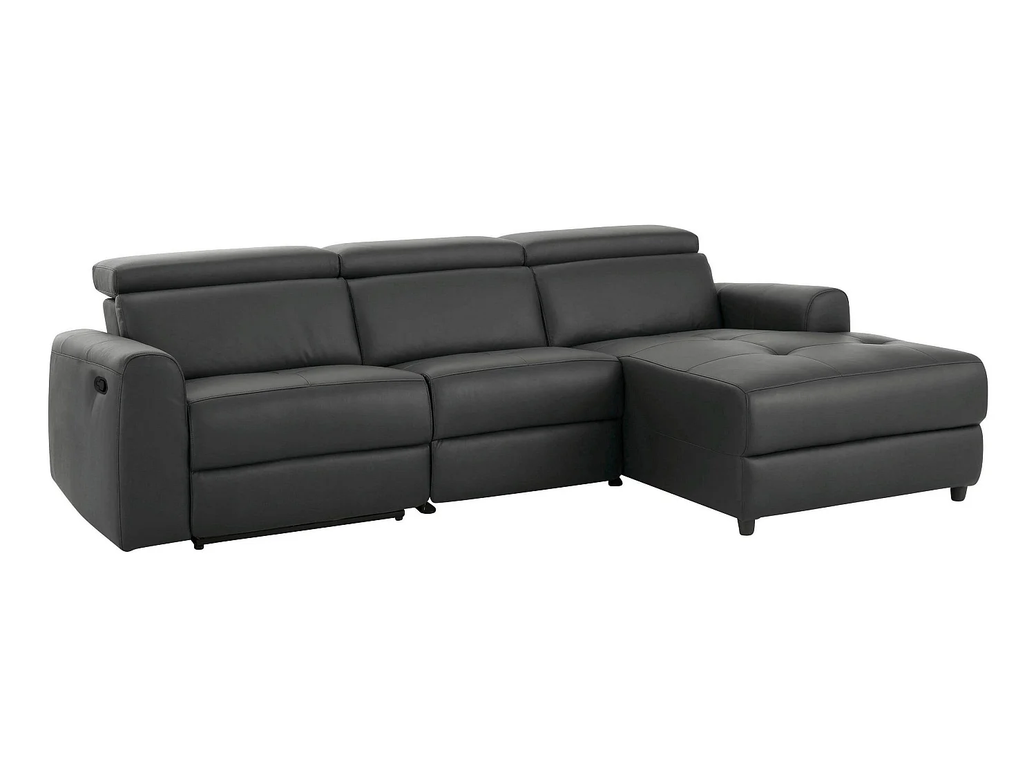 Capena|Canapé 3 places Chaise Longue R