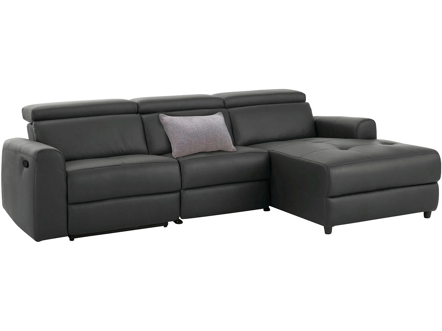 Capena|Canapé 3 places Chaise Longue R