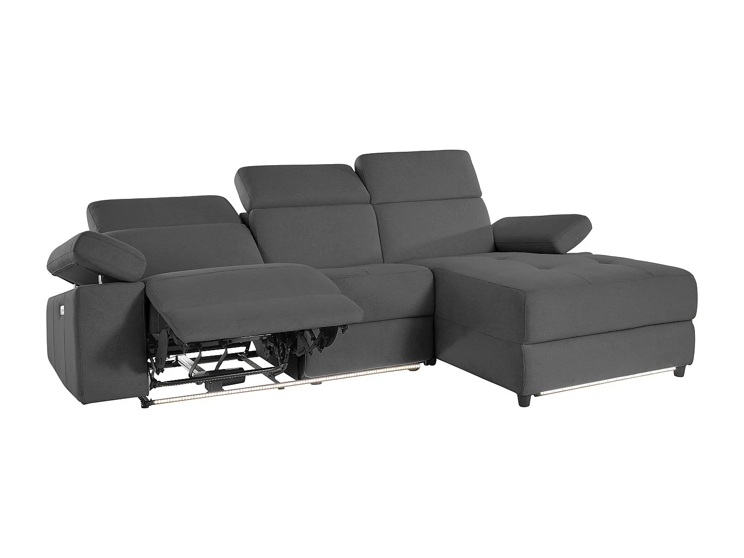 Rayland | Sofá Chaiselong 3 Lugares Direito Elétrico