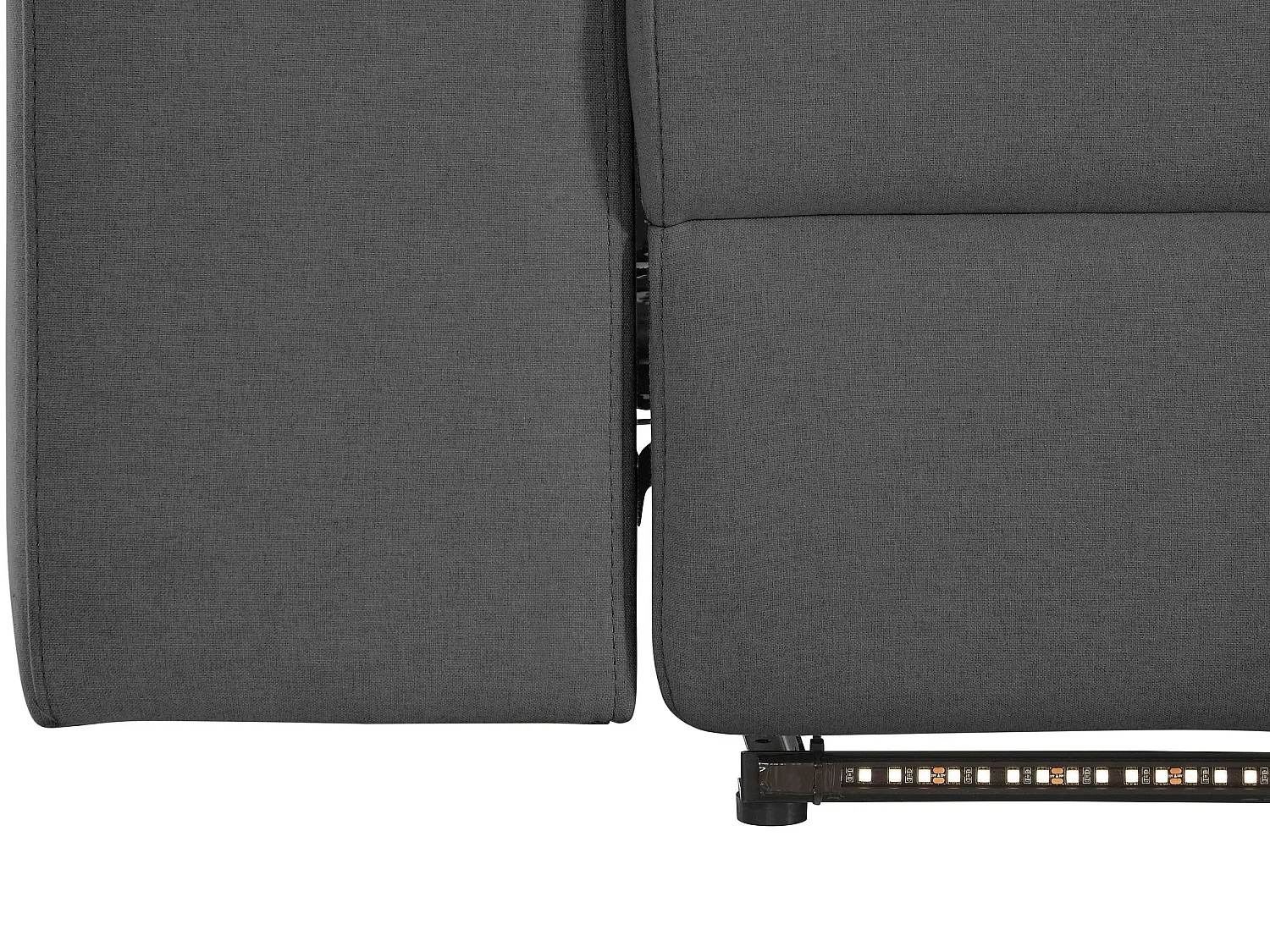 Rayland|Chaiselong Canapé 3 places droit électrique