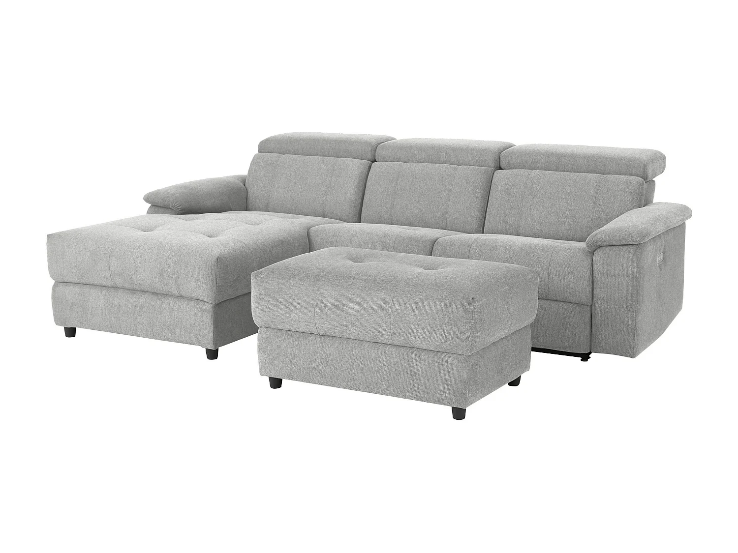 Tanaro|Chaiselong Canapé 3 places gauche électrique