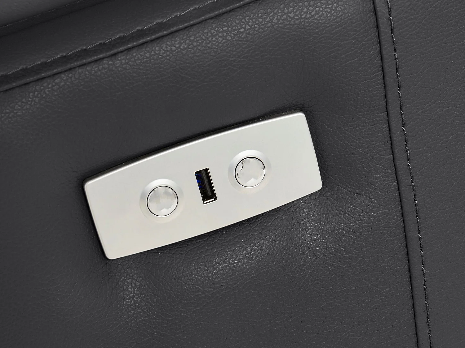 Rayland | Bank 3-zits elektrisch, zwart PU