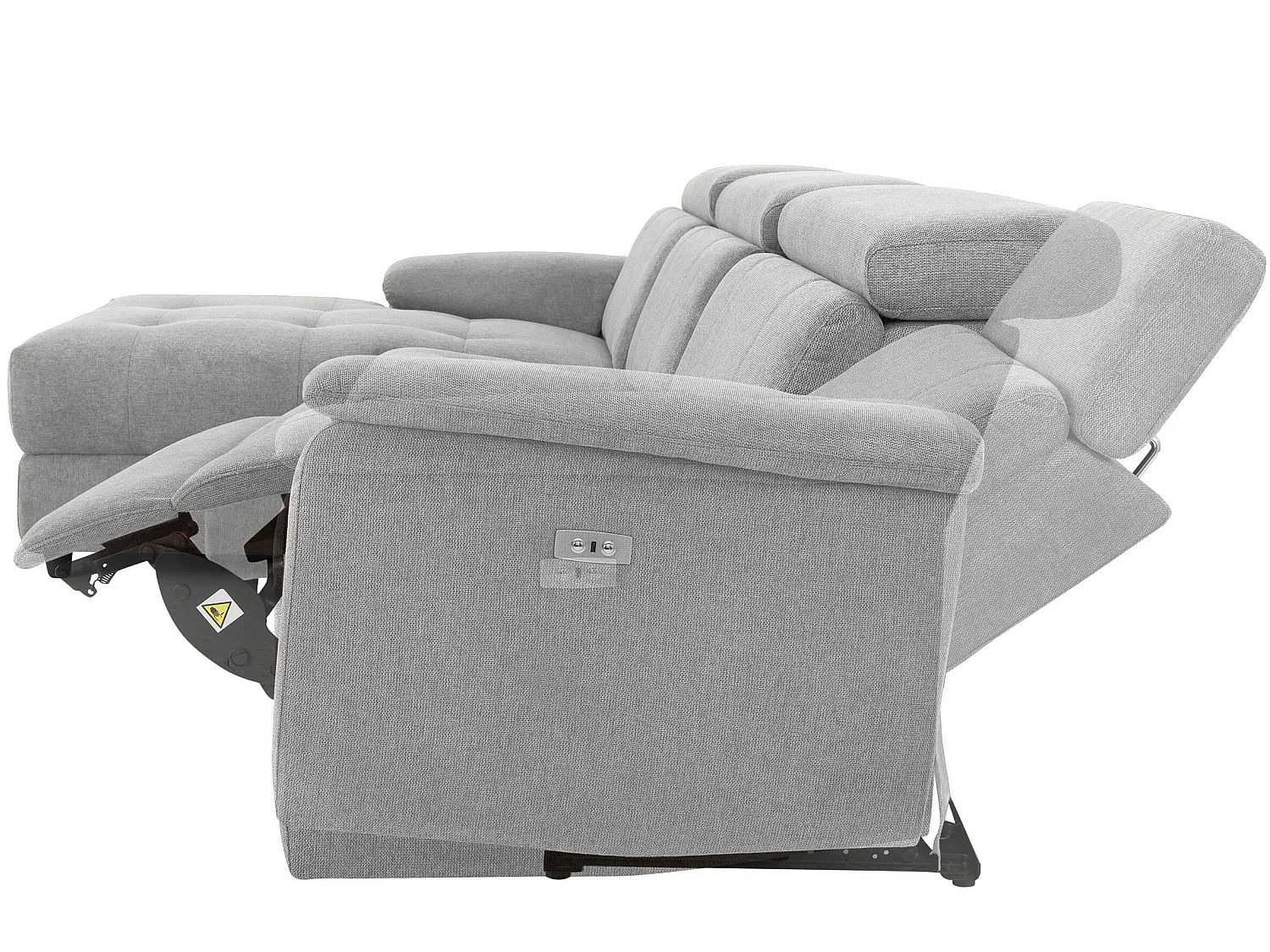 Tanaro Chaiselong bank 3S R Elektrisch