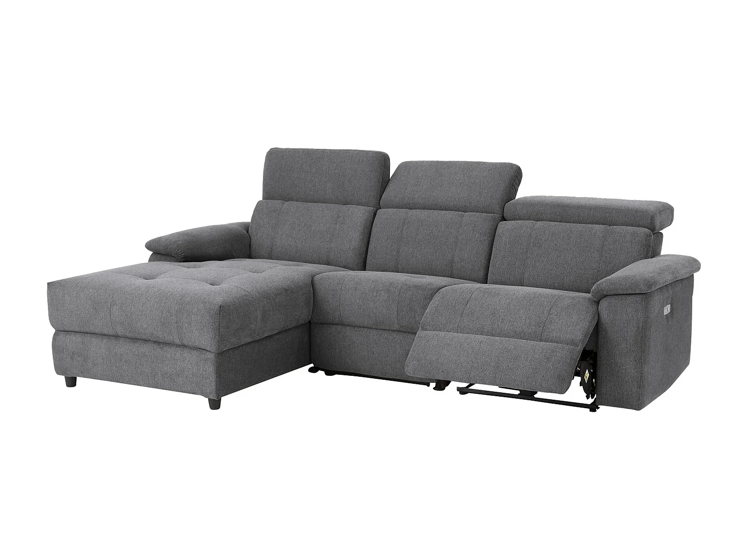 Tanaro|Chaiselong Canapé 3 places gauche électrique