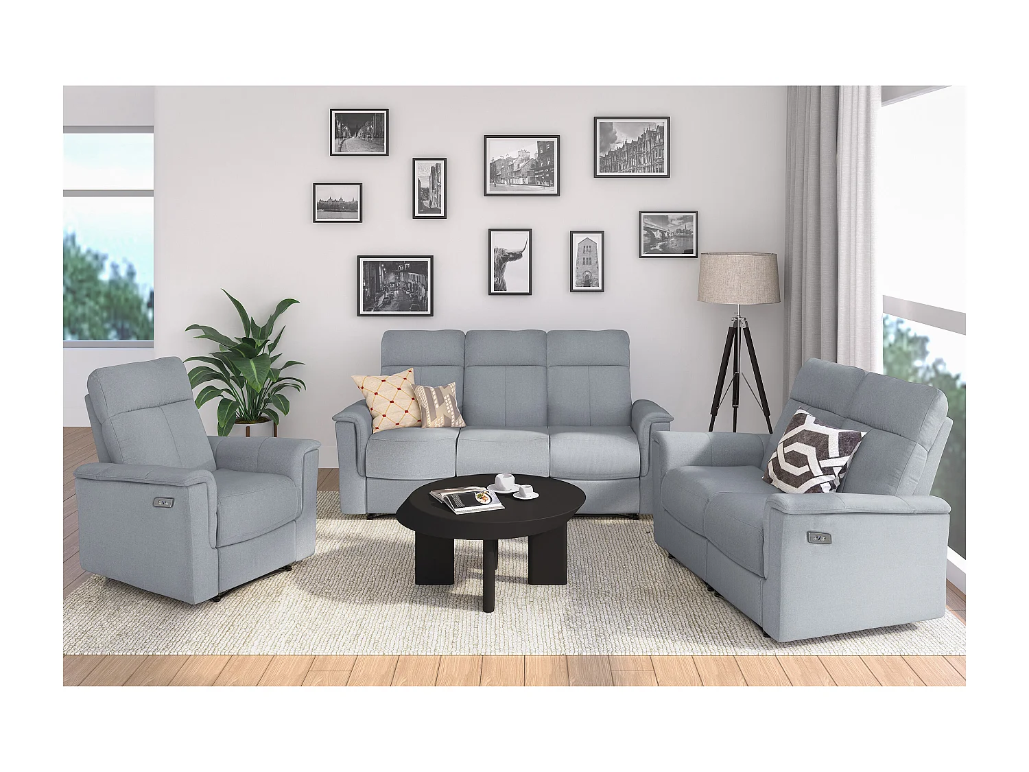 Southbrook|Canapé 3 places électrique