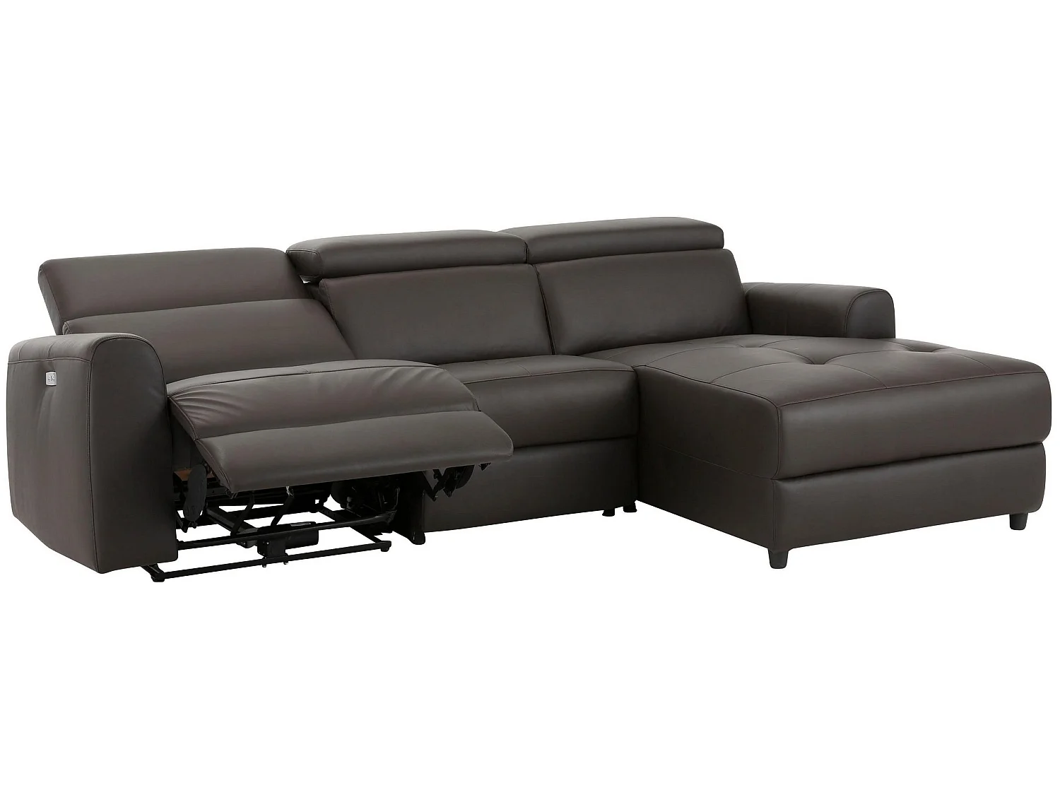 Capena|Canapé 3 places Chaise Longue Electrique Droite