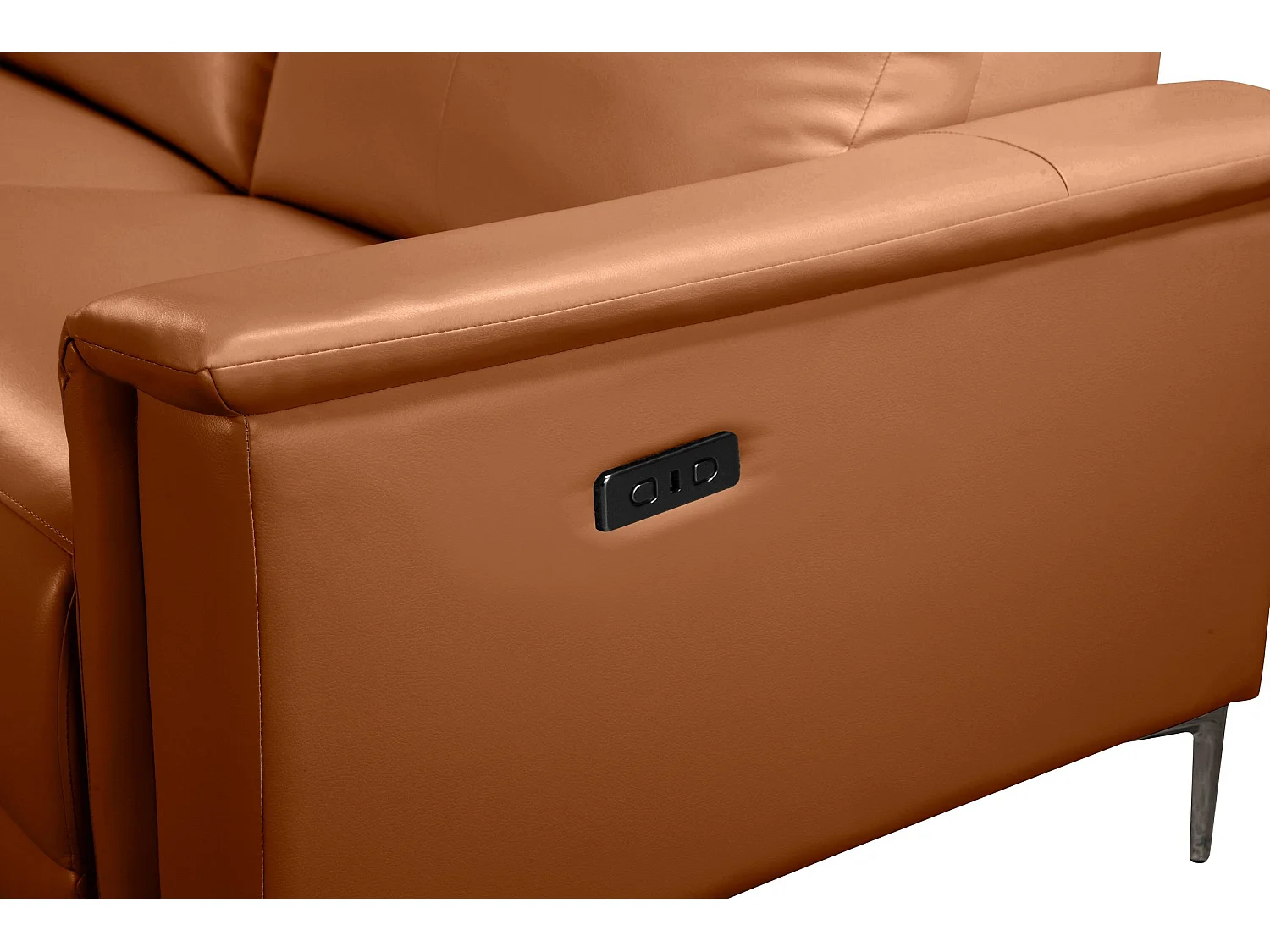 Lund 3S 1 fauteuil L Elektrisch Cognac