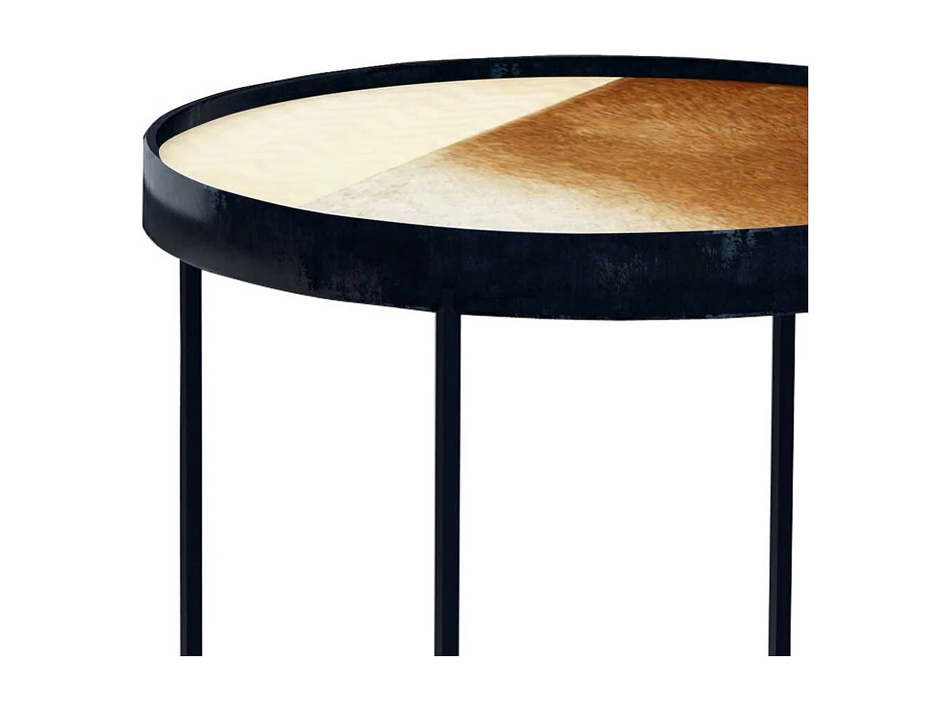 Hide-Tablett aus Mango-Kuhleder