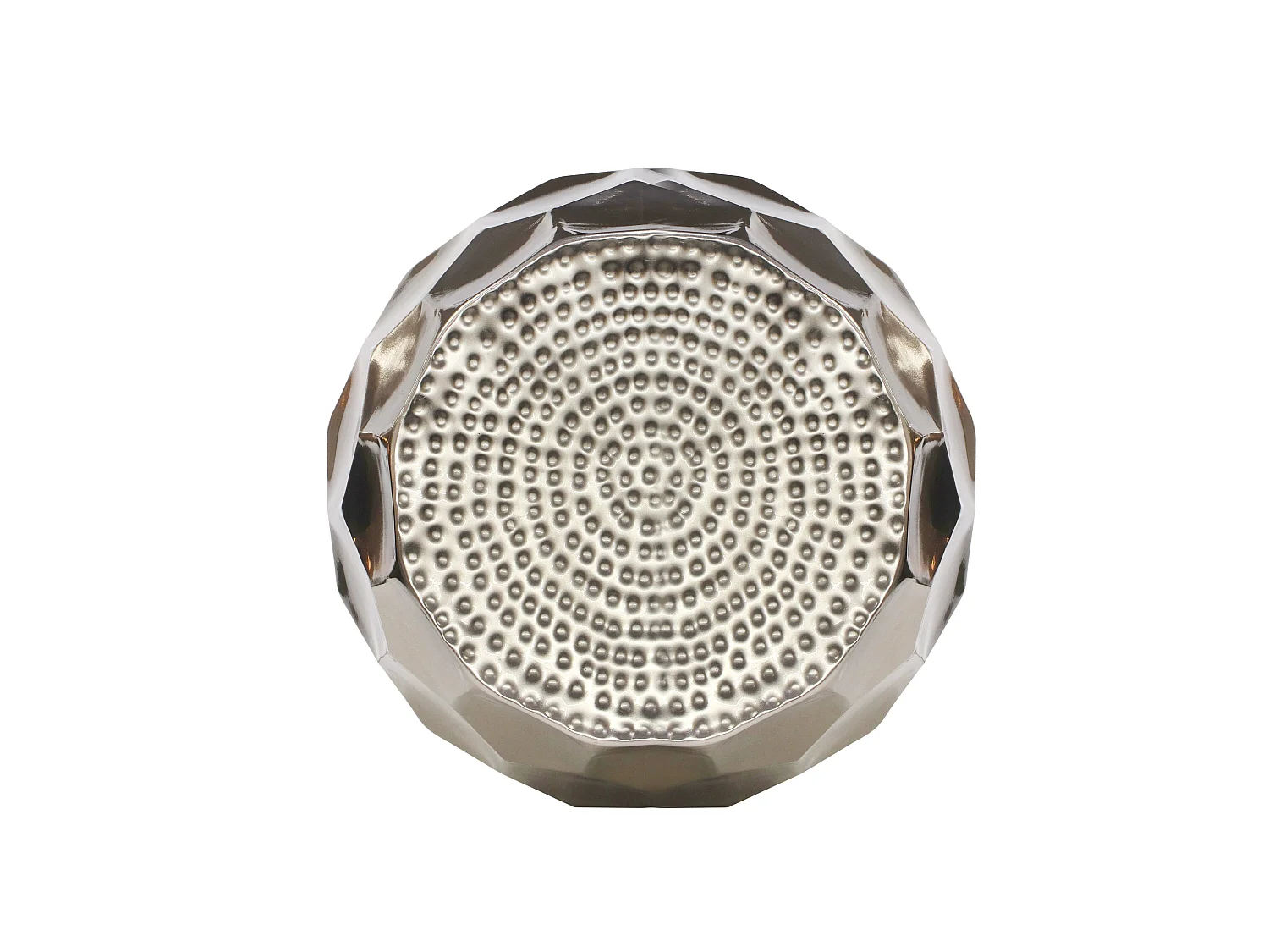 Tavolino Nickel in metallo grigio