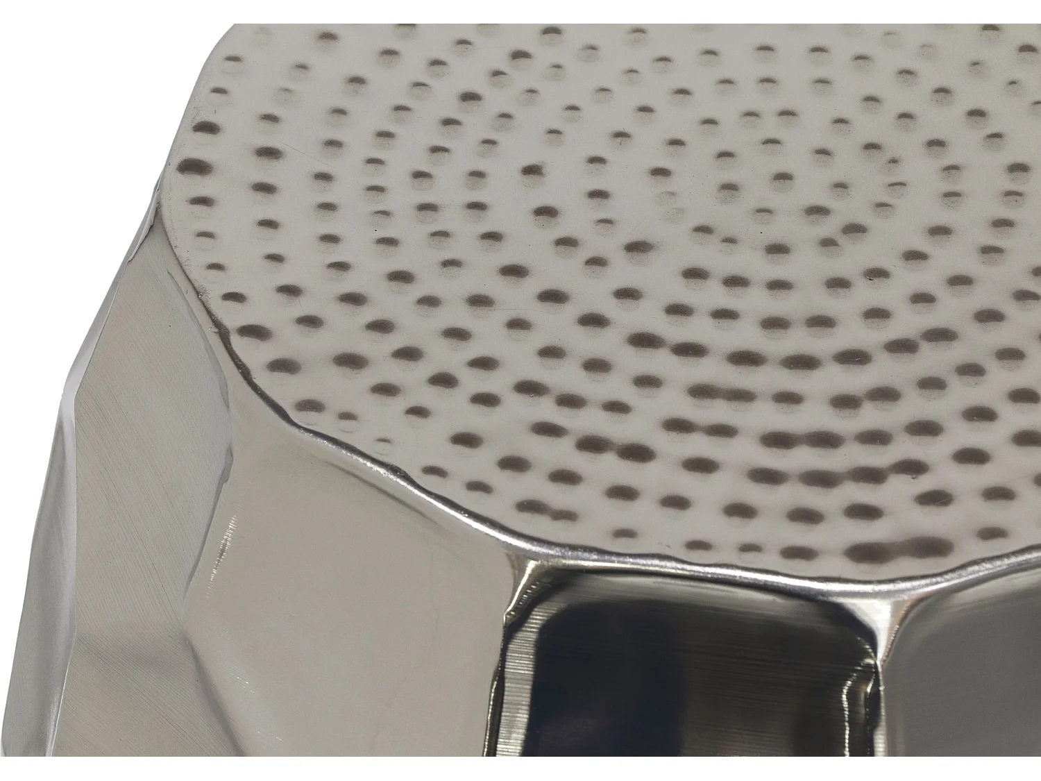 Tavolino Nickel in metallo grigio