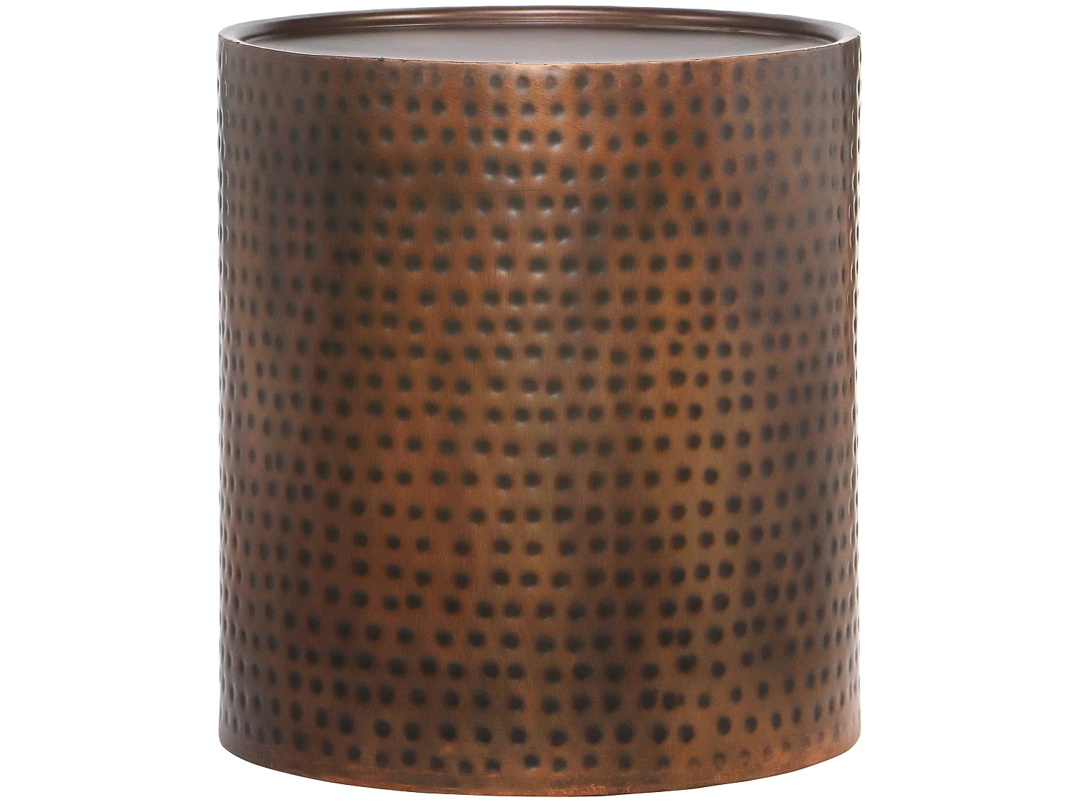 Jafar|Table d'appoint en métal effet cuivre antique