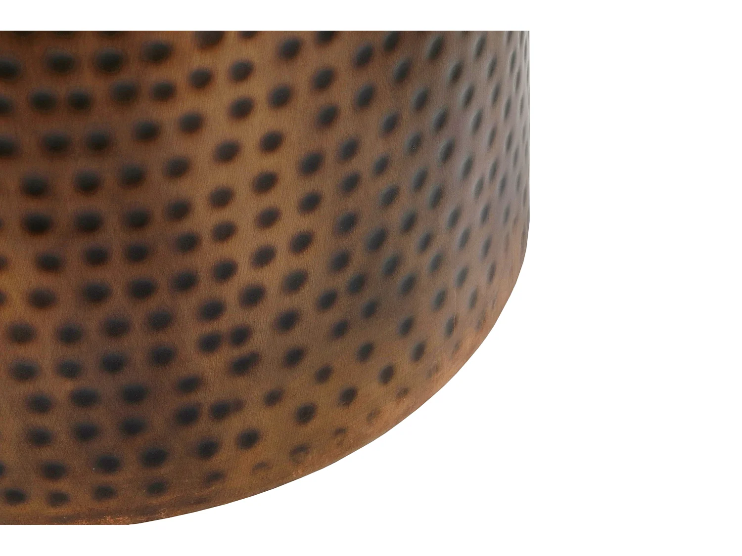 Jafar|Table d'appoint en métal effet cuivre antique