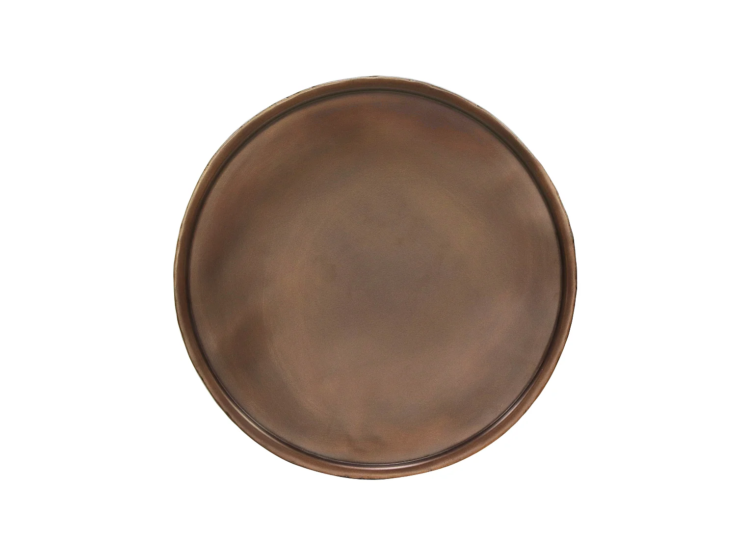 Jafar|Table d'appoint en métal effet cuivre antique