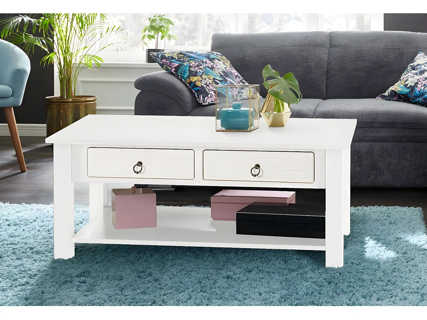 Ortiz | Mesa de centro 120 cm em Nature / Preto