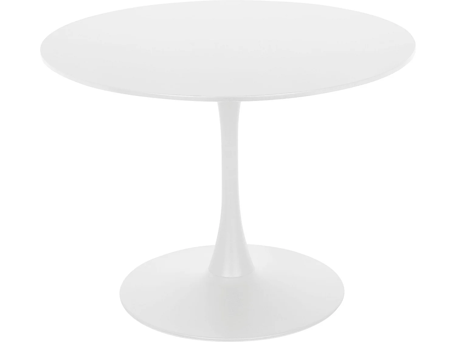 Yazoo|Table à manger en mélaminé blanc 4 personnes D100