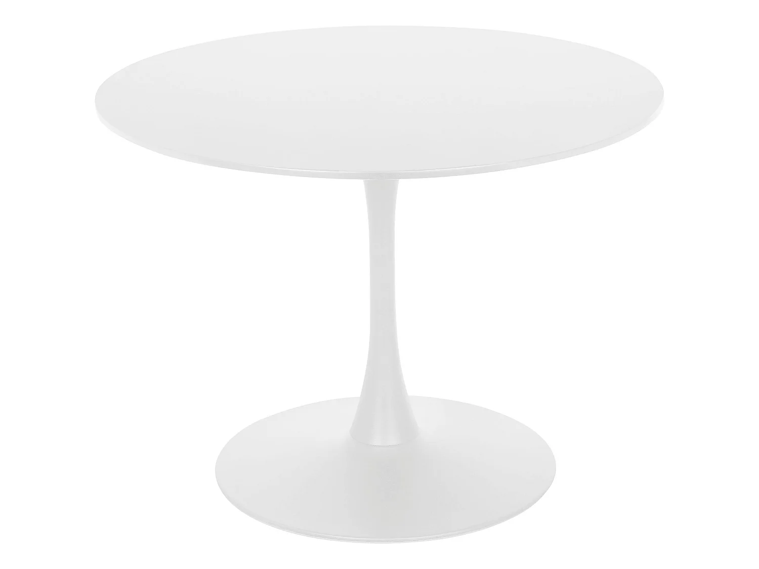 Yazoo|Table à manger en mélaminé blanc 4 personnes D100