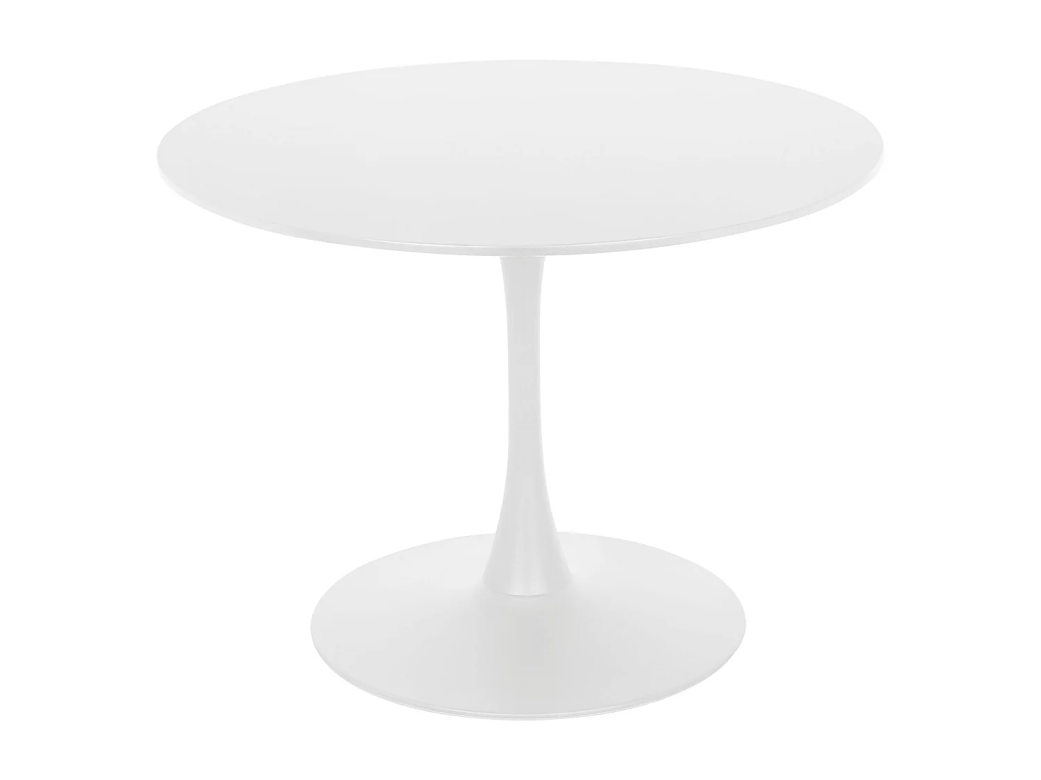 Yazoo|Table à manger en mélaminé blanc 4 personnes D100