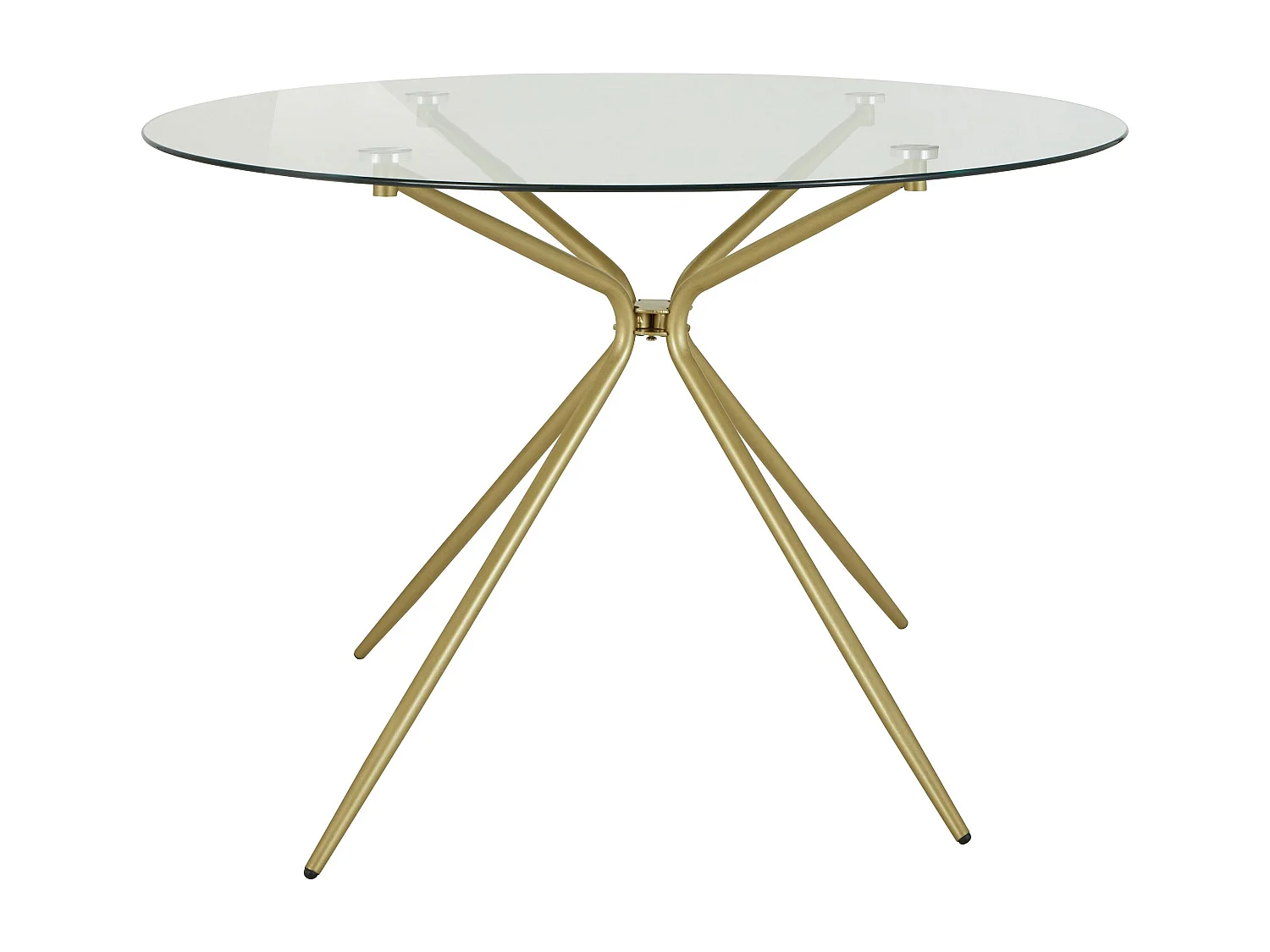 Silvie Tafel 110 cm GlasMessing