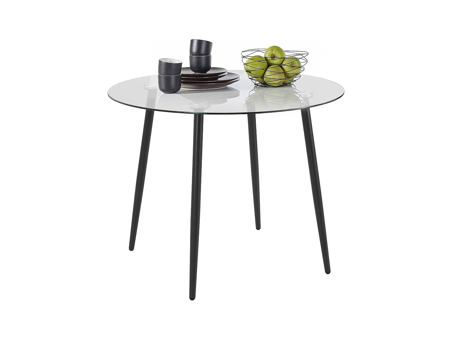 Mesa Danny 100 cm Tapa negra