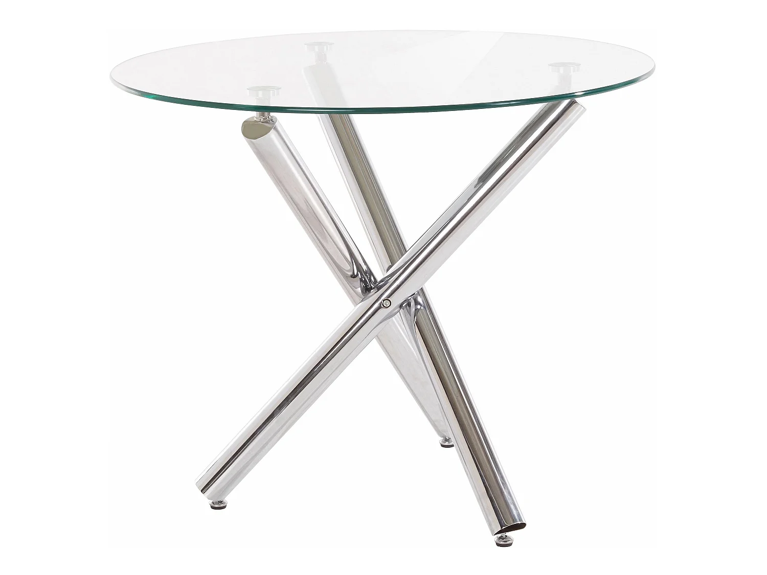 Eettafel Glas Chroom