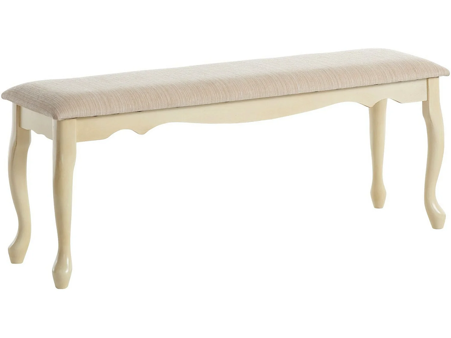 Banco Grande en Blanco Crema