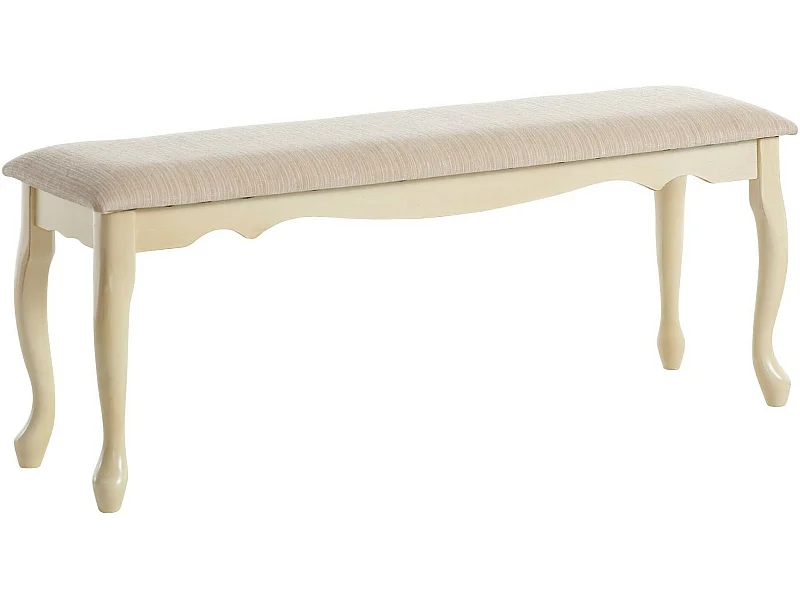 QUEEN ANNE | Banco Grande Creme Branco