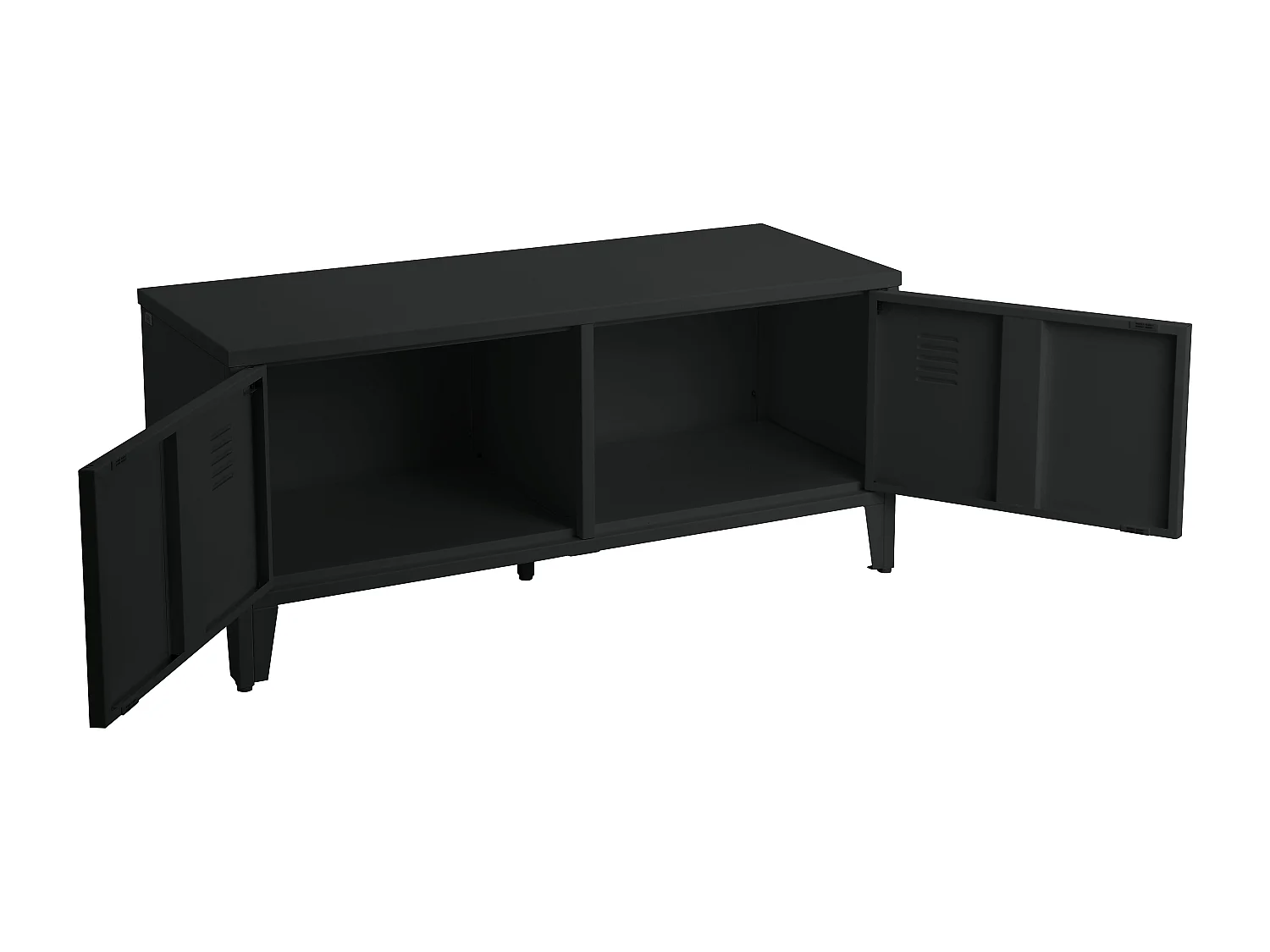 Salino Bank 2 Deurs Zwart