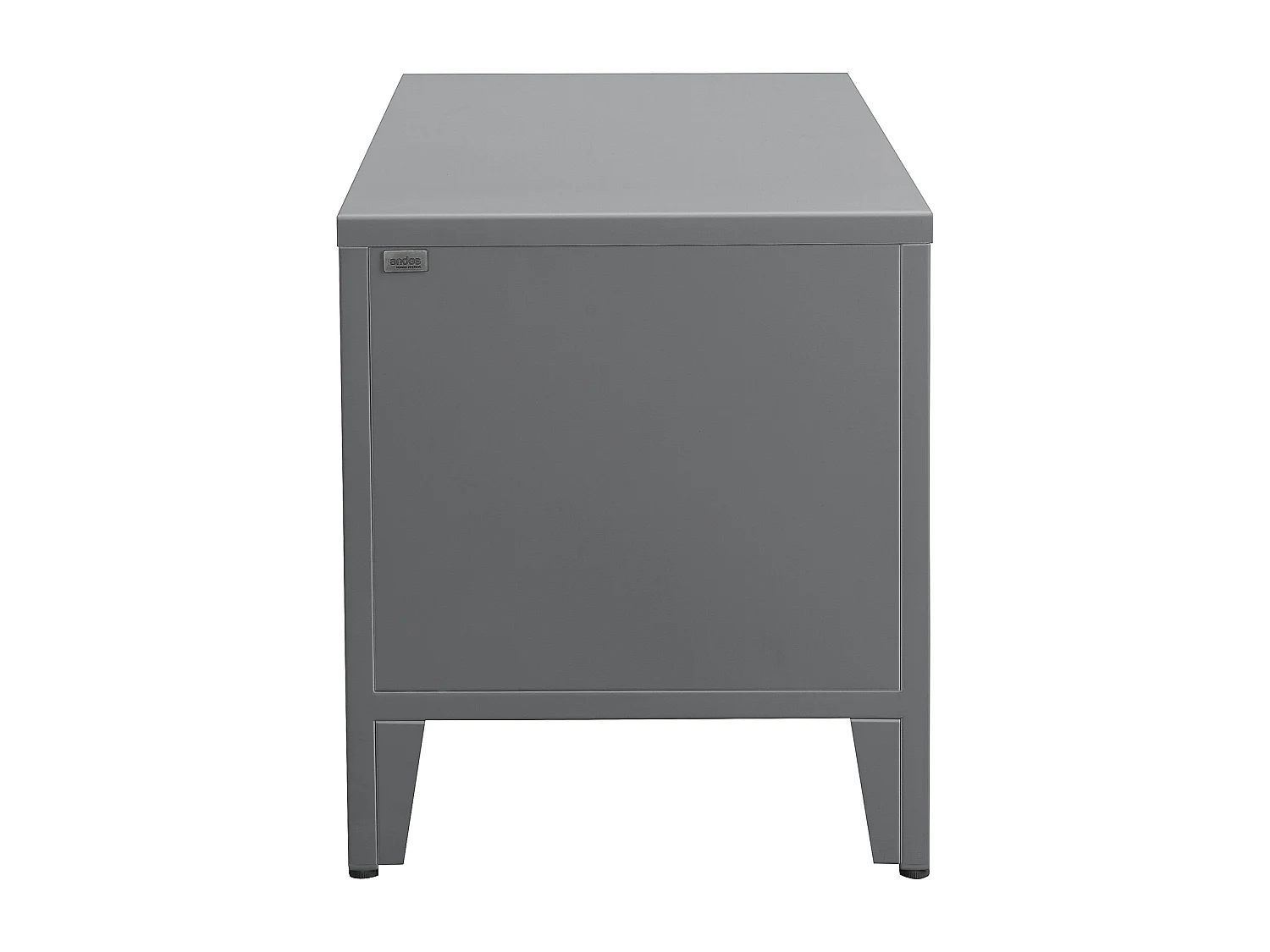 Salino|Banc avec 2 portes en métal gris